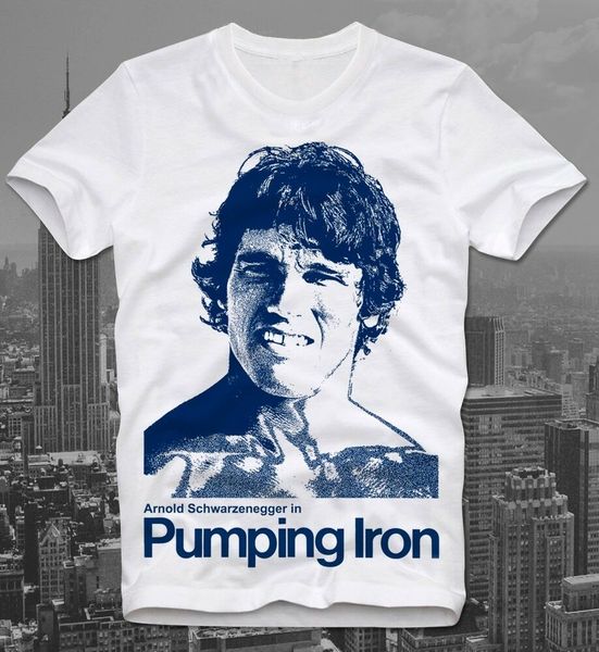 t-shirt arnold schwarzenegger pumping iron body building retro vintage cult film, White;black
t-shirt arnold schwarzenegger pumping iron body building retro vintage cult film, White;black