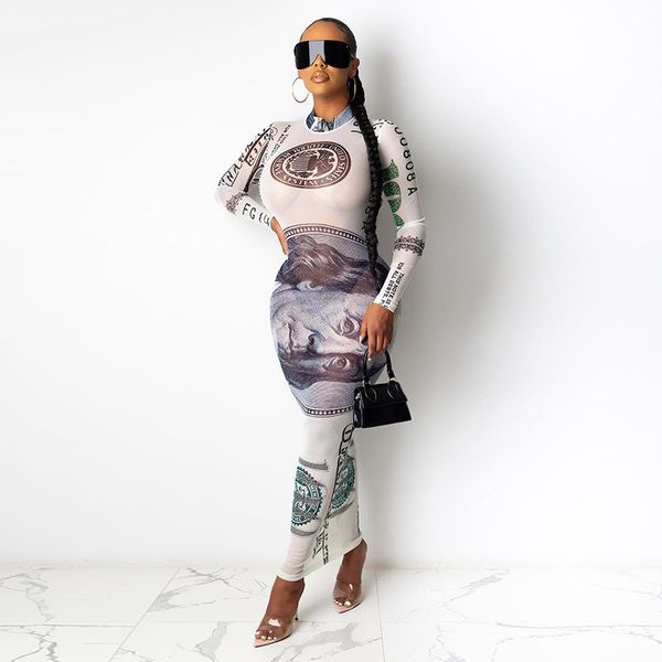 casual dresses mesh autumn see through long pencil dress women mock neck bodycon dollar money lady fitted clothes, Black;gray
casual dresses mesh autumn see through long pencil dress women mock neck bodycon dollar money lady fitted clothes, Black;gray