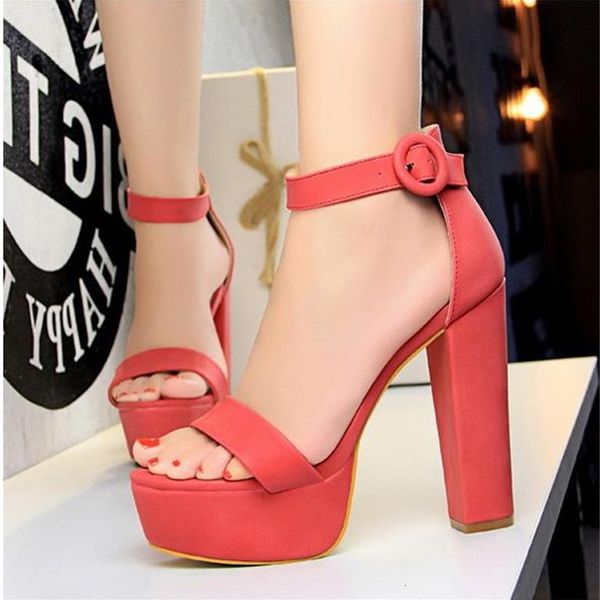 plus size 34 to 40 41 42 43 designer sandals fashion women platfrm thick high heel shoes with buckle, Black
plus size 34 to 40 41 42 43 designer sandals fashion women platfrm thick high heel shoes with buckle, Black