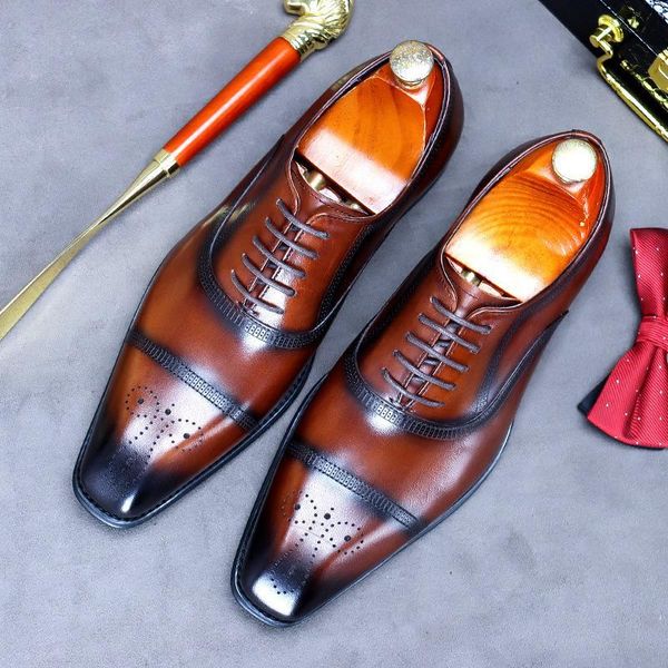dress shoes designer mens brown brogue fashion pointed toe lace up business leisure leather zapatos male office career errfc, Black
dress shoes designer mens brown brogue fashion pointed toe lace up business leisure leather zapatos male office career errfc, Black