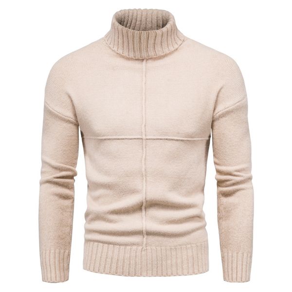 solid men's sweaters autumn warm knitted sweater men half high collar long sleeve pullover ribbed hem casual oversized coats 210524, White;black
solid men's sweaters autumn warm knitted sweater men half high collar long sleeve pullover ribbed hem casual oversized coats 210524, White;black