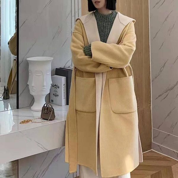 women's wool & blends coat women winter long overcoat outwear loose cardigans sleeve manteau femme hiver elegant australia, Black
women's wool & blends coat women winter long overcoat outwear loose cardigans sleeve manteau femme hiver elegant australia, Black
