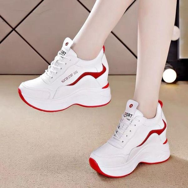 dress shoes lace-up leather women's thick bottom elevator wild slimming leisure sports white daddy platform yjen, Black
dress shoes lace-up leather women's thick bottom elevator wild slimming leisure sports white daddy platform yjen, Black