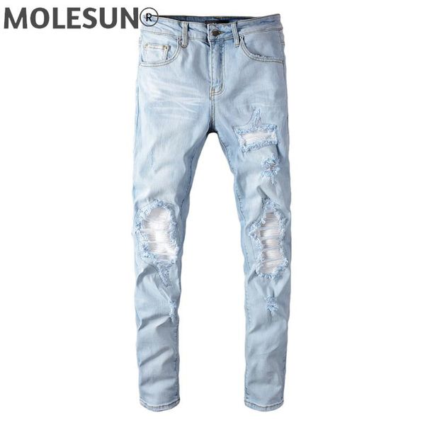 men's jeans designer stripe painted blue fashion slim skinny holes patchwork stretch denim pants for man big size 40 624
men's jeans designer stripe painted blue fashion slim skinny holes patchwork stretch denim pants for man big size 40 624