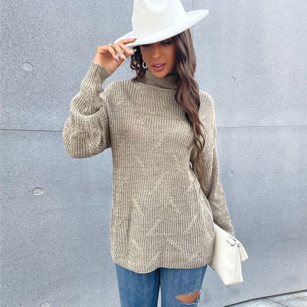 women's sweaters 2021 khaki knitted solid warm turtleneck sweater for women long sleeve casual slim female thick pullovers, White;black
women's sweaters 2021 khaki knitted solid warm turtleneck sweater for women long sleeve casual slim female thick pullovers, White;black