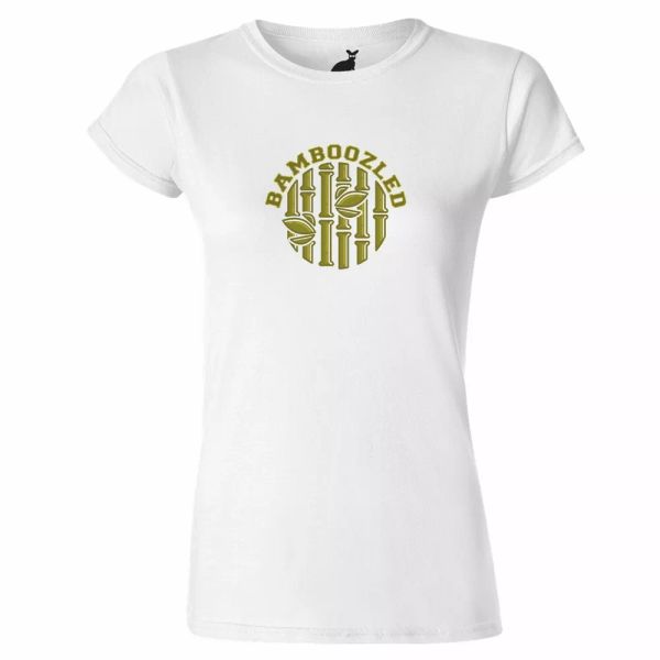 Bamboozled WOMENS T SHIRT Bamboo save planet confused natural green vegetarian, White;black
Bamboozled WOMENS T SHIRT Bamboo save planet confused natural green vegetarian, White;black