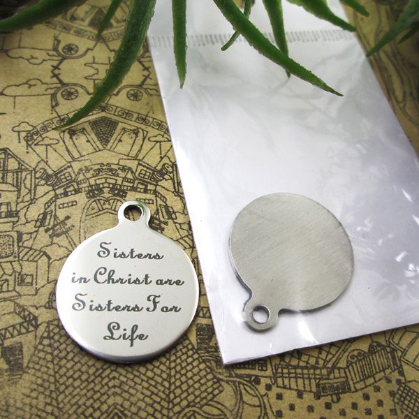 40pcs--stainless steel charms"sisters in christ are sisters for life" more style choosing diy pendants fo necklace, Bronze;silver
40pcs--stainless steel charms"sisters in christ are sisters for life" more style choosing diy pendants fo necklace, Bronze;silver