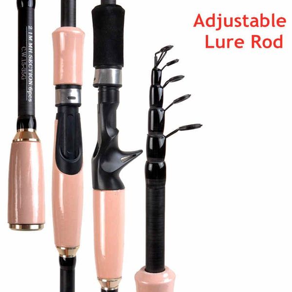 1.8-2.7m adjustable fishing rod portable short section lure sea gear spinning wheel rods hard pole boat
1.8-2.7m adjustable fishing rod portable short section lure sea gear spinning wheel rods hard pole boat