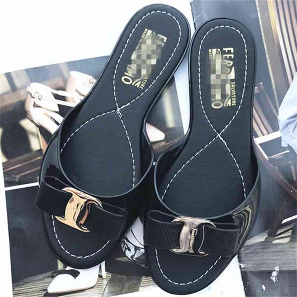 2021 philippine new fish mouth sandals fashion bow flat jelly women's shoes, Black
2021 philippine new fish mouth sandals fashion bow flat jelly women's shoes, Black