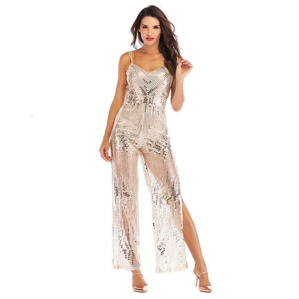 luxury party evening dress summer v-neck off shoulder suspender women's sequin jumpsuit pants, Black;gray
luxury party evening dress summer v-neck off shoulder suspender women's sequin jumpsuit pants, Black;gray