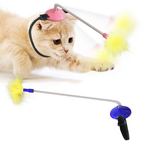 cat toys interactive headband wire spring funny teasing play feathers wand toy for indoor kittens
cat toys interactive headband wire spring funny teasing play feathers wand toy for indoor kittens