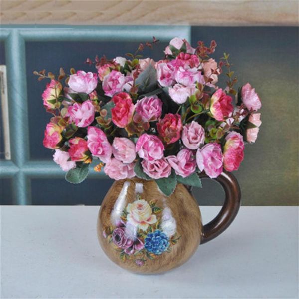 heads/bouquet floral silk rose european style artificial flower bouquet fake flowers wedding home party decor decorative & wreaths
heads/bouquet floral silk rose european style artificial flower bouquet fake flowers wedding home party decor decorative & wreaths