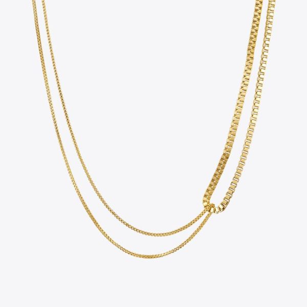chains enfashion goth interlaced chain necklace gold color choker necklaces 2021 stainless steel fashion jewelry collier party p213210, Silver 
chains enfashion goth interlaced chain necklace gold color choker necklaces 2021 stainless steel fashion jewelry collier party p213210, Silver