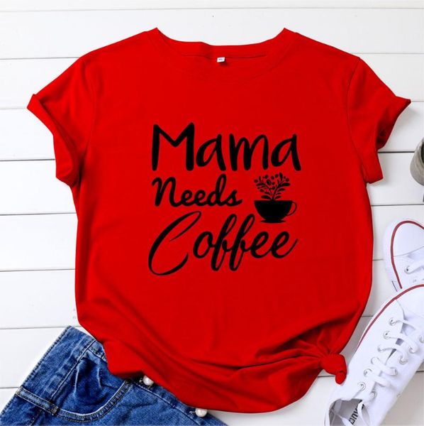 women's t-shirt mama needs coffee letter print women t shirt short sleeve oneck loose tshirt ladies tee clothes camisetas mujer, White
women's t-shirt mama needs coffee letter print women t shirt short sleeve oneck loose tshirt ladies tee clothes camisetas mujer, White