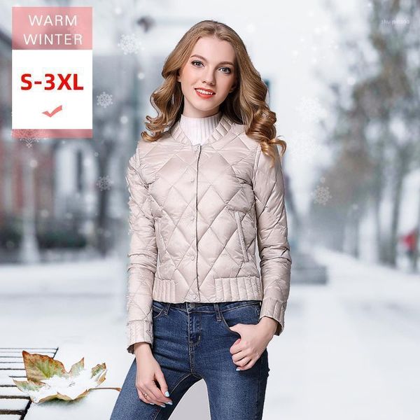 women's down & parkas s-3xl women fashion white duck jacket female ultra light slim thin single breasted warm feather coat portable out, Black
women's down & parkas s-3xl women fashion white duck jacket female ultra light slim thin single breasted warm feather coat portable out, Black