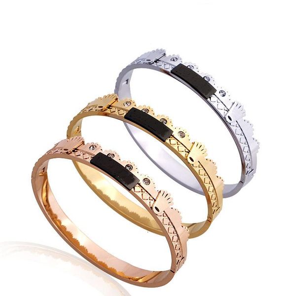 bangle stainless steel speedometer bracelet crown women charm chain jewelry zircon ladies party wedding, Black
bangle stainless steel speedometer bracelet crown women charm chain jewelry zircon ladies party wedding, Black