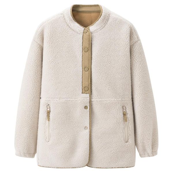 women's jackets fashion solid double wear warm faux fur women jacket winter coat single breasted vintage office lady casual outerwear, Black;brown
women's jackets fashion solid double wear warm faux fur women jacket winter coat single breasted vintage office lady casual outerwear, Black;brown
