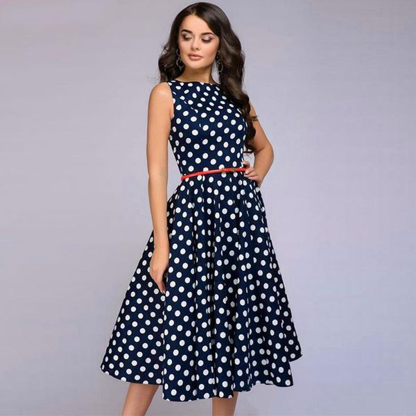 casual dresses elegant dot print a-line dress women sleeveless summer woman o-neck midi ladies vestidos de verano @f40, Black;gray
casual dresses elegant dot print a-line dress women sleeveless summer woman o-neck midi ladies vestidos de verano @f40, Black;gray
