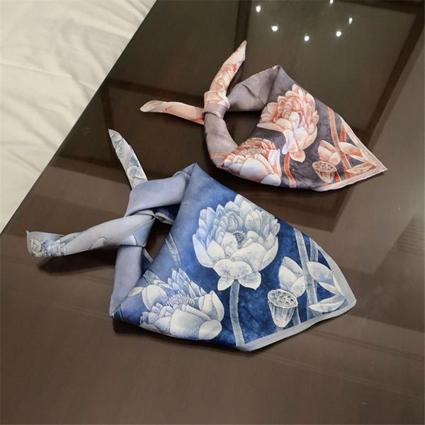 scarves 100% real silk for women fashion floral small square kerchief 53x53cm classic chinese style bandana silky foulard blue, Blue;gray
scarves 100% real silk for women fashion floral small square kerchief 53x53cm classic chinese style bandana silky foulard blue, Blue;gray