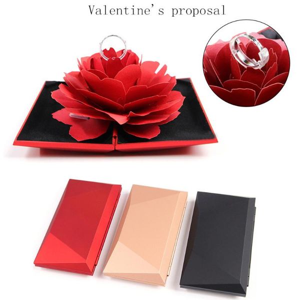 decorative flowers & wreaths high-end creative rose flower rotating ring box romantic wedding proposal red diamond valentine's day gift
decorative flowers & wreaths high-end creative rose flower rotating ring box romantic wedding proposal red diamond valentine's day gift