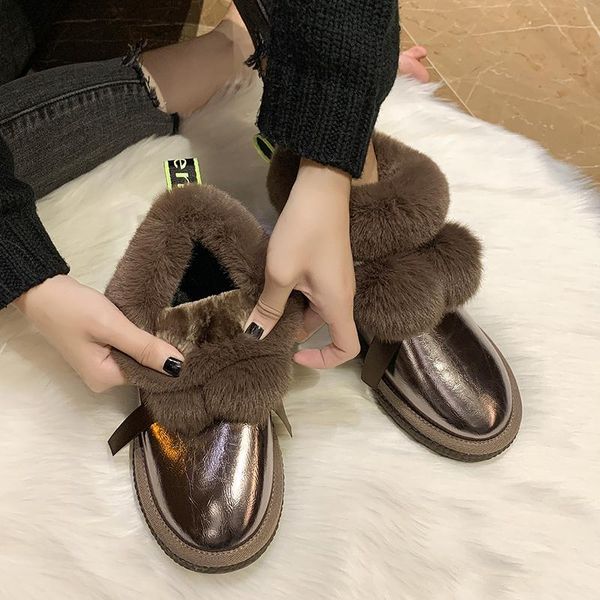 boots cute fur ball snow women's winter 2021 fashion short-tube bow leather surface anti-horizontal bottom cotton shoes, Black
boots cute fur ball snow women's winter 2021 fashion short-tube bow leather surface anti-horizontal bottom cotton shoes, Black