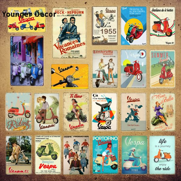 vintage motorcycle decor vespa scooter motor tin signs wall art print poster for pub bar garage parlor shop metal plaque yi-226
vintage motorcycle decor vespa scooter motor tin signs wall art print poster for pub bar garage parlor shop metal plaque yi-226