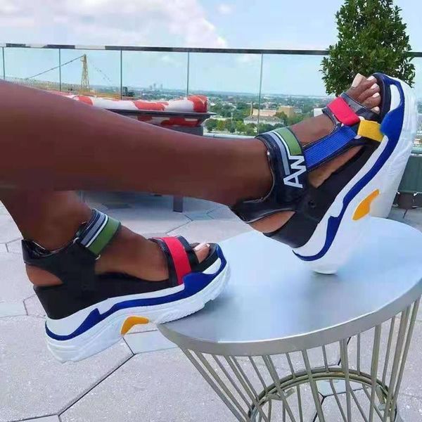 sandals 2021 summer thick bottom wedge round loe with outer wear women shoe chaussure femme large size35-43, Black
sandals 2021 summer thick bottom wedge round loe with outer wear women shoe chaussure femme large size35-43, Black