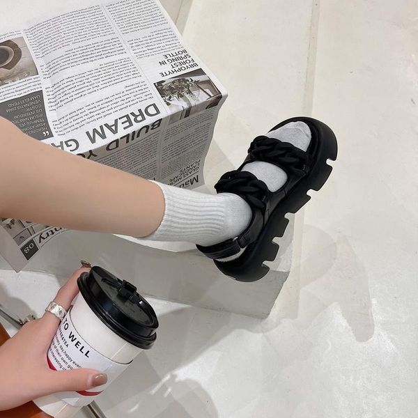 sandals chilly-soled for women summer 2021 fairy outside wearing stylish retro trifle wedge heels with a word strap roman shoe, Black
sandals chilly-soled for women summer 2021 fairy outside wearing stylish retro trifle wedge heels with a word strap roman shoe, Black