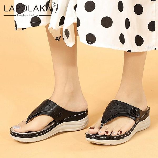 lapolaka 2021 fashion wedges heels comfortable ins wholesale summer slippers woman shoes casual flip flops beach, Black
lapolaka 2021 fashion wedges heels comfortable ins wholesale summer slippers woman shoes casual flip flops beach, Black