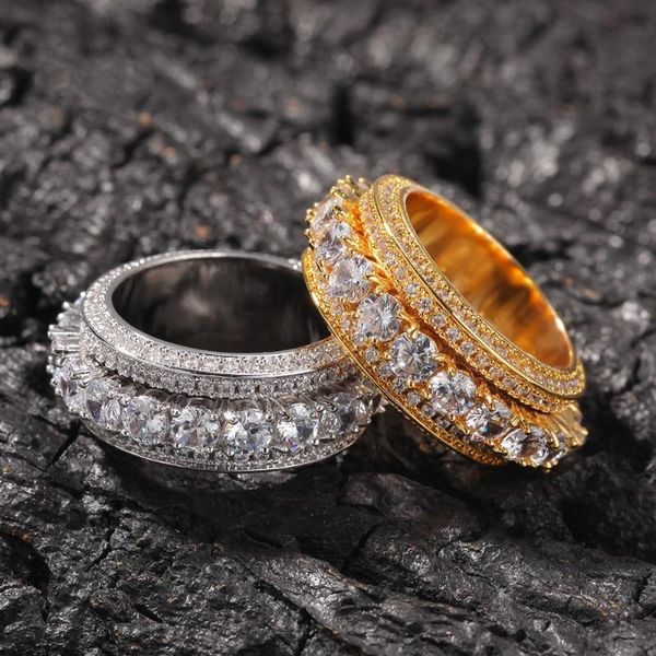 wedding rings hip hop gold rotating men's ring electroplated zircon crystal miami for men, Slivery;golden
wedding rings hip hop gold rotating men's ring electroplated zircon crystal miami for men, Slivery;golden