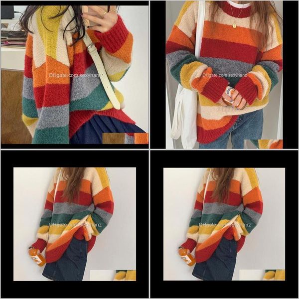 clothing apparel drop delivery womens rainbow sweater turtleneck colorful striped long sleeve pullover autumn 2021 chic casual loose str, White;black
clothing apparel drop delivery womens rainbow sweater turtleneck colorful striped long sleeve pullover autumn 2021 chic casual loose str, White;black
