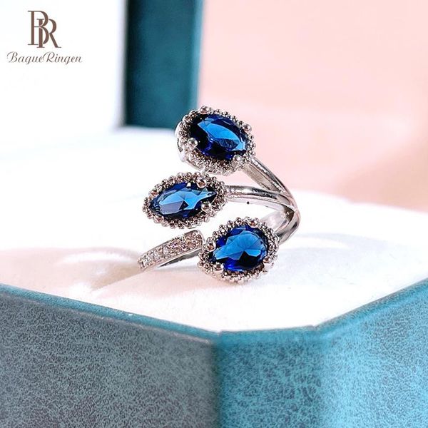 cluster rings bague ringen women's ring trendy silver 925 jewelry blue gemstones charms engagement party gift wholesale opening adjusta, Golden;silver
cluster rings bague ringen women's ring trendy silver 925 jewelry blue gemstones charms engagement party gift wholesale opening adjusta, Golden;silver