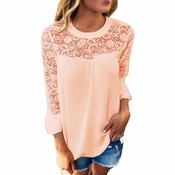 women's blouses & shirts women lace hollow out blusas chiffon patchwork solid casual loose flare sleeve yf689, White
women's blouses & shirts women lace hollow out blusas chiffon patchwork solid casual loose flare sleeve yf689, White
