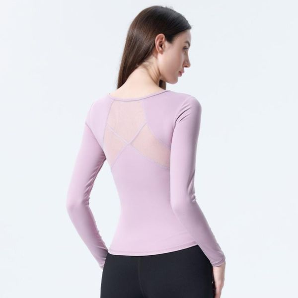 yoga outfit long-sleeved shirt women's gym training suits home mesh shirts sportswear workout top
yoga outfit long-sleeved shirt women's gym training suits home mesh shirts sportswear workout top