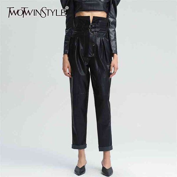 harem pants for women high waist patchwork pu loose streetwear full length black trousers female clothing 210521, Black;white
harem pants for women high waist patchwork pu loose streetwear full length black trousers female clothing 210521, Black;white