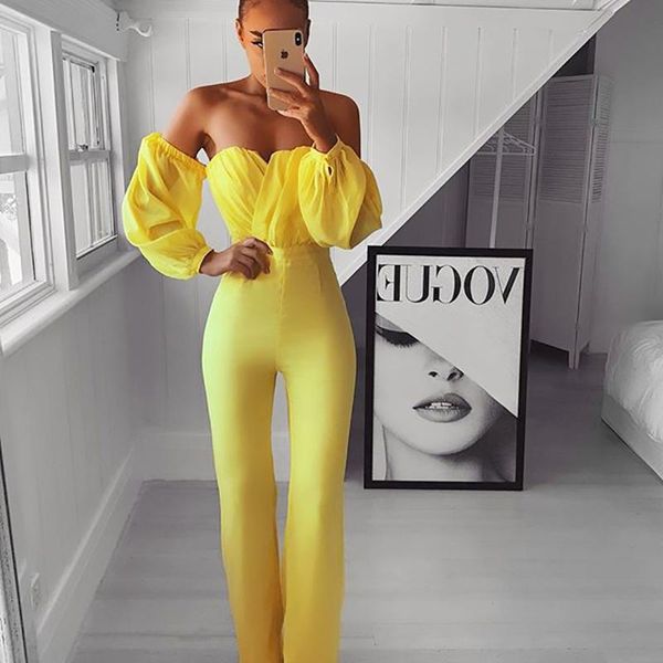 women's jumpsuits & rompers lyer 2021 yellow strapless bandage evening party jumpsuit, Black;white
women's jumpsuits & rompers lyer 2021 yellow strapless bandage evening party jumpsuit, Black;white