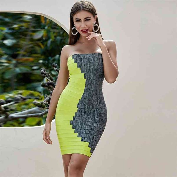 women dress bandage fashion strapless elegant party club midi vestidos summer dresses 210515, Black;gray
women dress bandage fashion strapless elegant party club midi vestidos summer dresses 210515, Black;gray