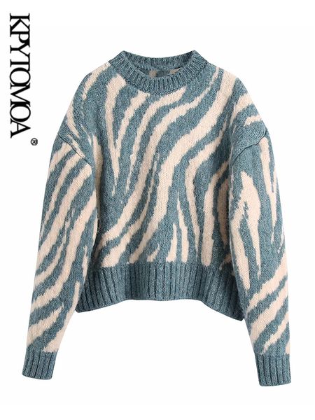 kpytomoa women 2021 fashion jacquard animal print loose crop knit sweater vintage o ne long sleeve female pullovers chic, Black
kpytomoa women 2021 fashion jacquard animal print loose crop knit sweater vintage o ne long sleeve female pullovers chic, Black