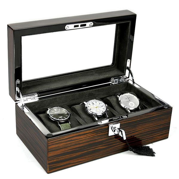 high-end wooden piano lacquer 3grids 5 grids jewelry box luxury watch storage display with lock collection caja para relojes boxes & cases, Black;blue
high-end wooden piano lacquer 3grids 5 grids jewelry box luxury watch storage display with lock collection caja para relojes boxes & cases, Black;blue