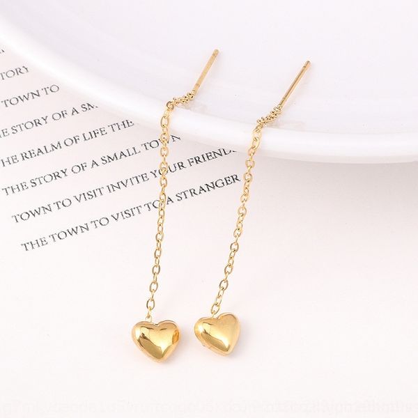 ULa 18k gold titanium stud steel and line feminine temperament long peach ht rings love earrings 2021 fashion show face thin ear chai, Golden;silver
ULa 18k gold titanium stud steel and line feminine temperament long peach ht rings love earrings 2021 fashion show face thin ear chai, Golden;silver