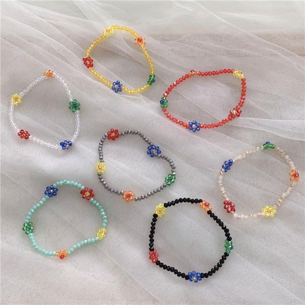 beaded, strands fashion girl crystal flower bracelet retro color wild simple beaded women, Black
beaded, strands fashion girl crystal flower bracelet retro color wild simple beaded women, Black