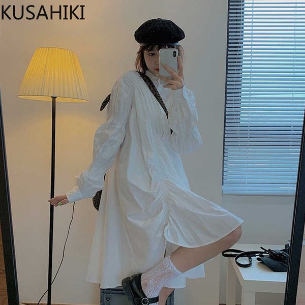 kusahiki irregular korean causal women dress pleated puff sleeve stand neck dresses spring loose vestidos femme 6f702 210602, Black;gray
kusahiki irregular korean causal women dress pleated puff sleeve stand neck dresses spring loose vestidos femme 6f702 210602, Black;gray