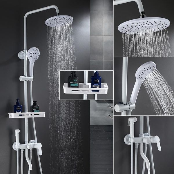 bath and shower mixer rainfall faucets white brass wall mounted with hand bathroom rain taps bidet faucet sets
bath and shower mixer rainfall faucets white brass wall mounted with hand bathroom rain taps bidet faucet sets
