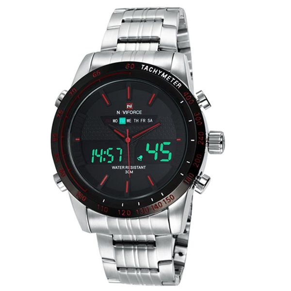 wristwatches naviforce fashion men sports watches quartz digital analog clock man full steel wrist watch men's relogio masculin, Slivery;brown
wristwatches naviforce fashion men sports watches quartz digital analog clock man full steel wrist watch men's relogio masculin, Slivery;brown