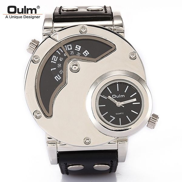 watch oulm european radium / fashion men's two time outdoor sports hp9591 white shell, Slivery;brown
watch oulm european radium / fashion men's two time outdoor sports hp9591 white shell, Slivery;brown