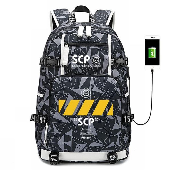 backpack scp game usb port bag school book students outdoor shoulder computer rucksack cosplay
backpack scp game usb port bag school book students outdoor shoulder computer rucksack cosplay