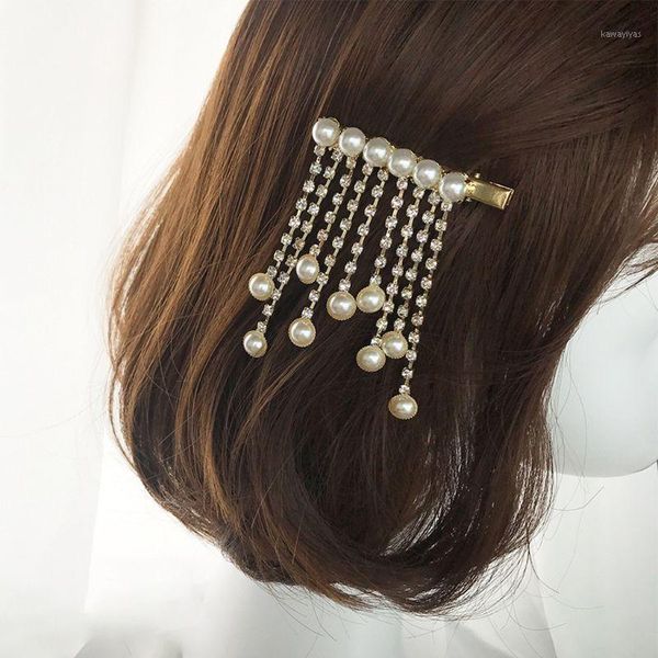 fashion women pearl rhinestone hair clip bobby pin tassel barrette hairpin female headdress accessory1
fashion women pearl rhinestone hair clip bobby pin tassel barrette hairpin female headdress accessory1