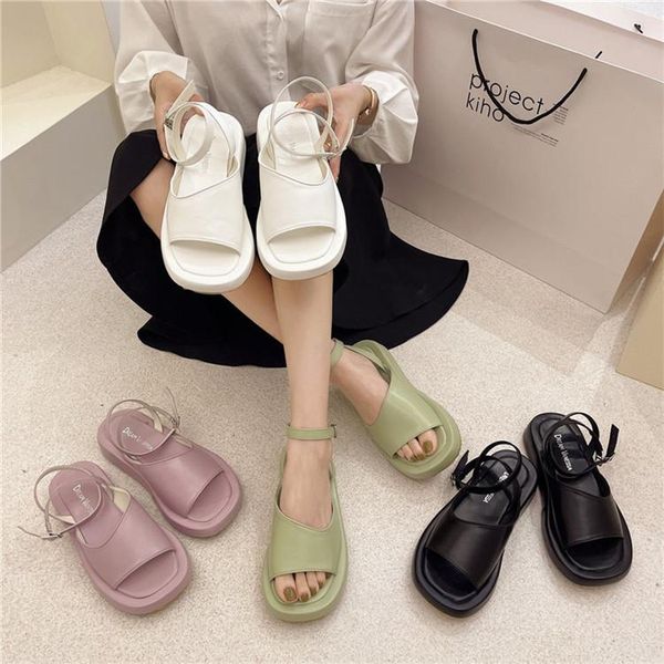 sandals woman fashion summer 2021 lasted flats platform shoes ladies comfortable round toe 3.5cm heel buckle size 35-40, Black
sandals woman fashion summer 2021 lasted flats platform shoes ladies comfortable round toe 3.5cm heel buckle size 35-40, Black