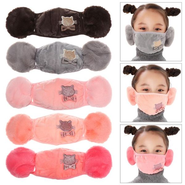 berets cartoon cat winter plush mask earmuffs children 2 in 1 mouth-muffles ear-cap student earflap outdoor warm face cover, Blue;gray
berets cartoon cat winter plush mask earmuffs children 2 in 1 mouth-muffles ear-cap student earflap outdoor warm face cover, Blue;gray