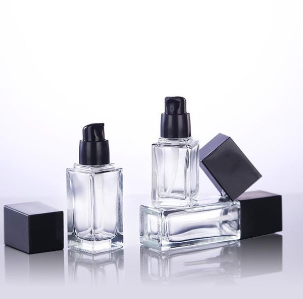 storage bottles & jars 15 20 30 40ml empty clear square glass emulsion essence bottle with black pump head cosmetic container for lotion bod
storage bottles & jars 15 20 30 40ml empty clear square glass emulsion essence bottle with black pump head cosmetic container for lotion bod